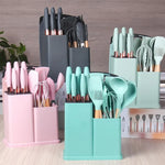 SET DE UTENSILIOS DE COCINA COMPLETO Y ELEGANTE 19 PIEZAS 🥳